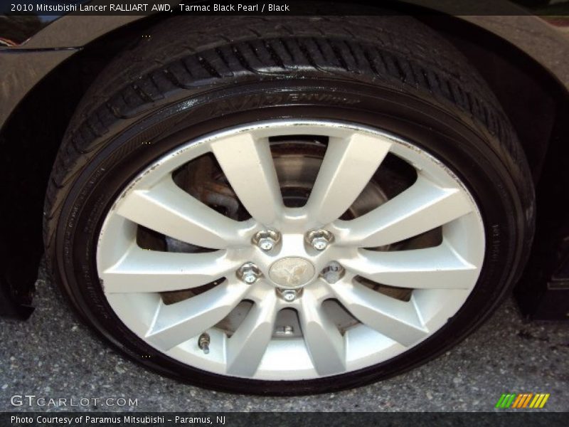 Tarmac Black Pearl / Black 2010 Mitsubishi Lancer RALLIART AWD