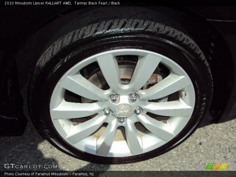 Tarmac Black Pearl / Black 2010 Mitsubishi Lancer RALLIART AWD