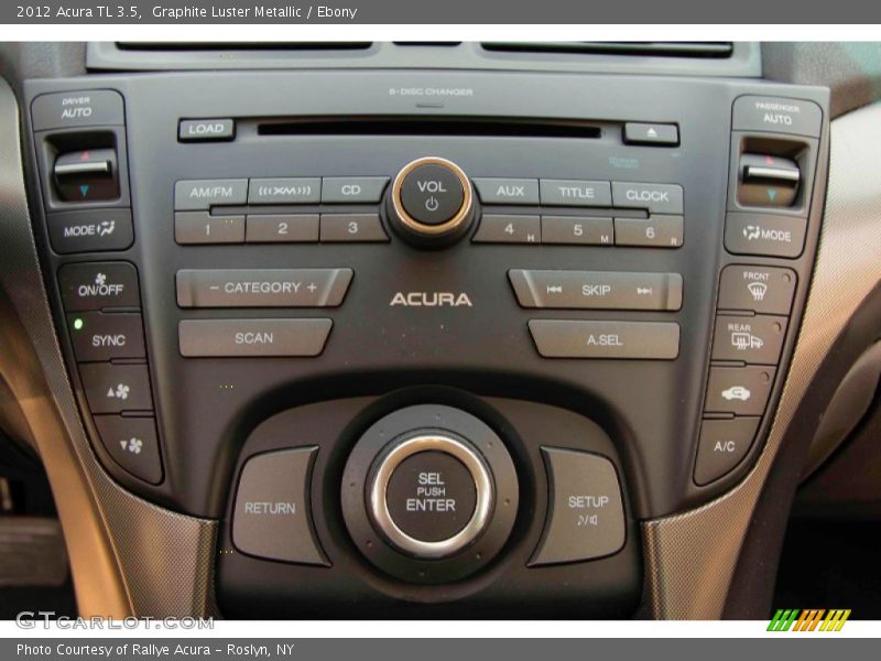 Graphite Luster Metallic / Ebony 2012 Acura TL 3.5