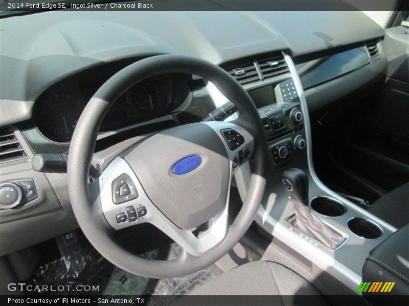 Ingot Silver / Charcoal Black 2014 Ford Edge SE