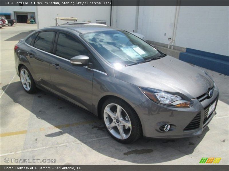 Sterling Gray / Charcoal Black 2014 Ford Focus Titanium Sedan