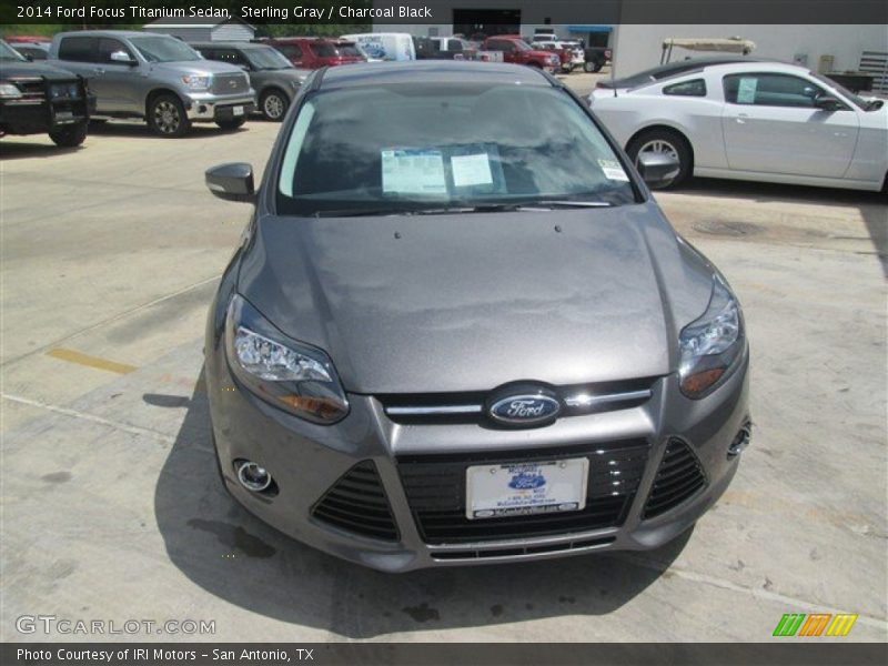 Sterling Gray / Charcoal Black 2014 Ford Focus Titanium Sedan
