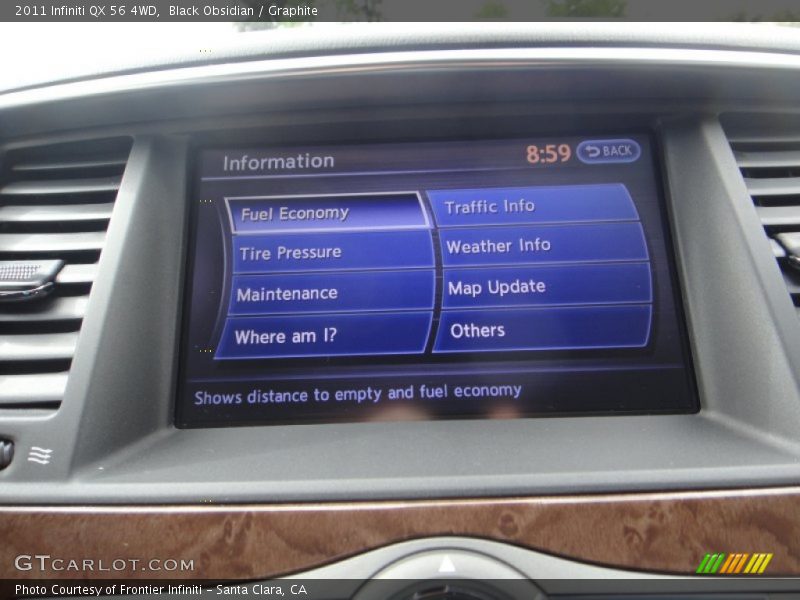 Black Obsidian / Graphite 2011 Infiniti QX 56 4WD