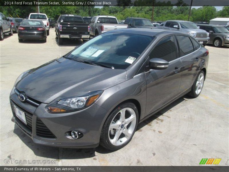 Sterling Gray / Charcoal Black 2014 Ford Focus Titanium Sedan