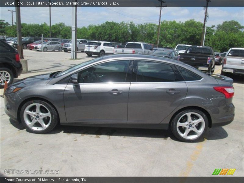 Sterling Gray / Charcoal Black 2014 Ford Focus Titanium Sedan