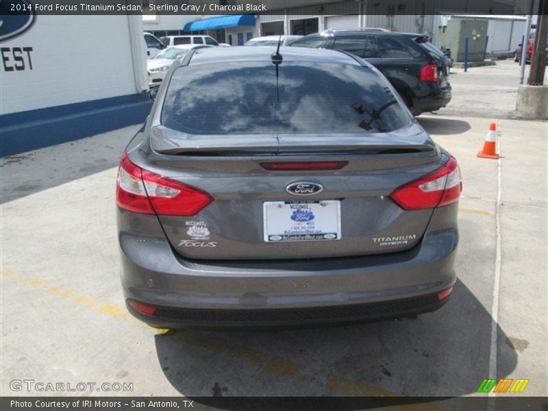Sterling Gray / Charcoal Black 2014 Ford Focus Titanium Sedan
