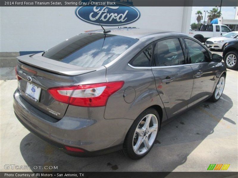Sterling Gray / Charcoal Black 2014 Ford Focus Titanium Sedan