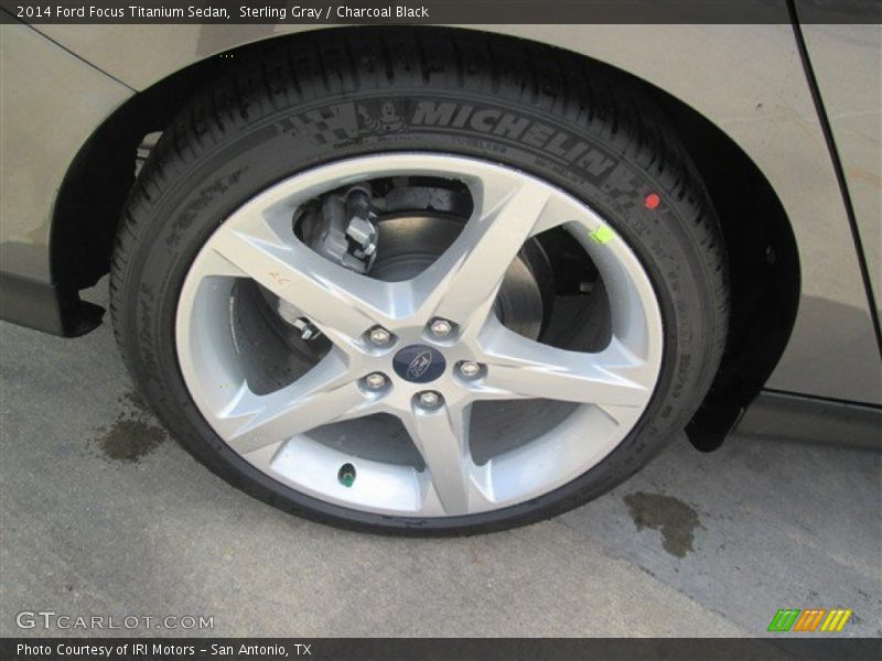 Sterling Gray / Charcoal Black 2014 Ford Focus Titanium Sedan