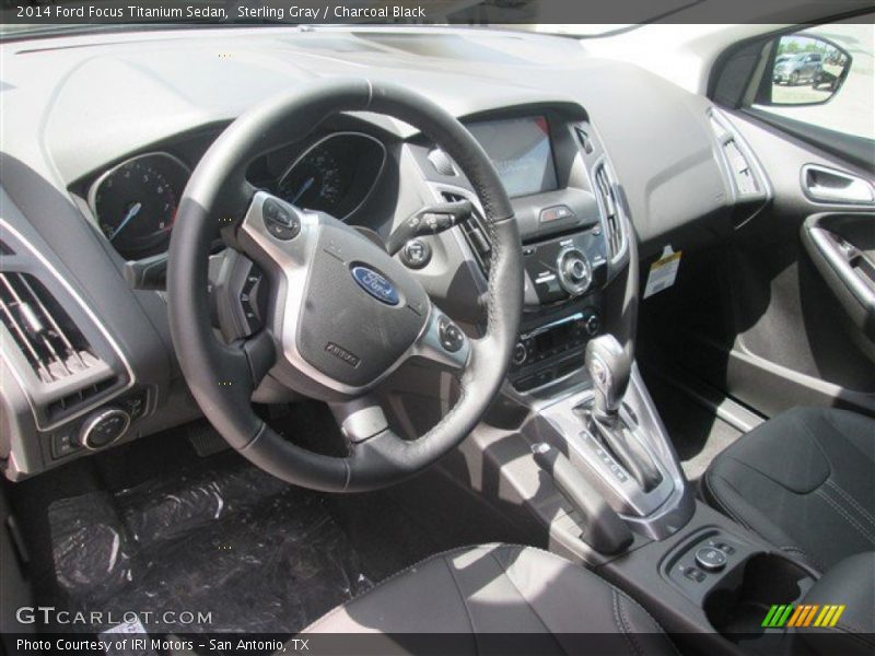 Sterling Gray / Charcoal Black 2014 Ford Focus Titanium Sedan