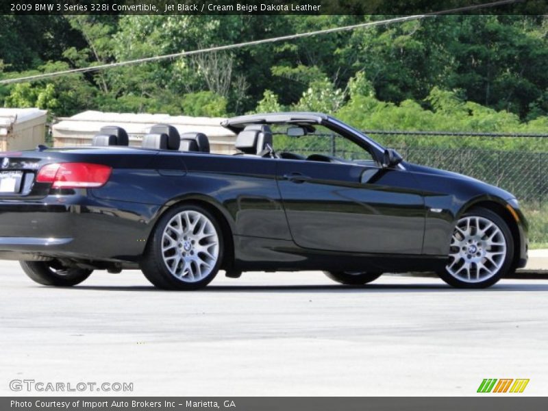 Jet Black / Cream Beige Dakota Leather 2009 BMW 3 Series 328i Convertible