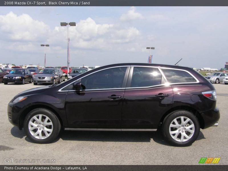 Black Cherry Mica / Sand 2008 Mazda CX-7 Sport