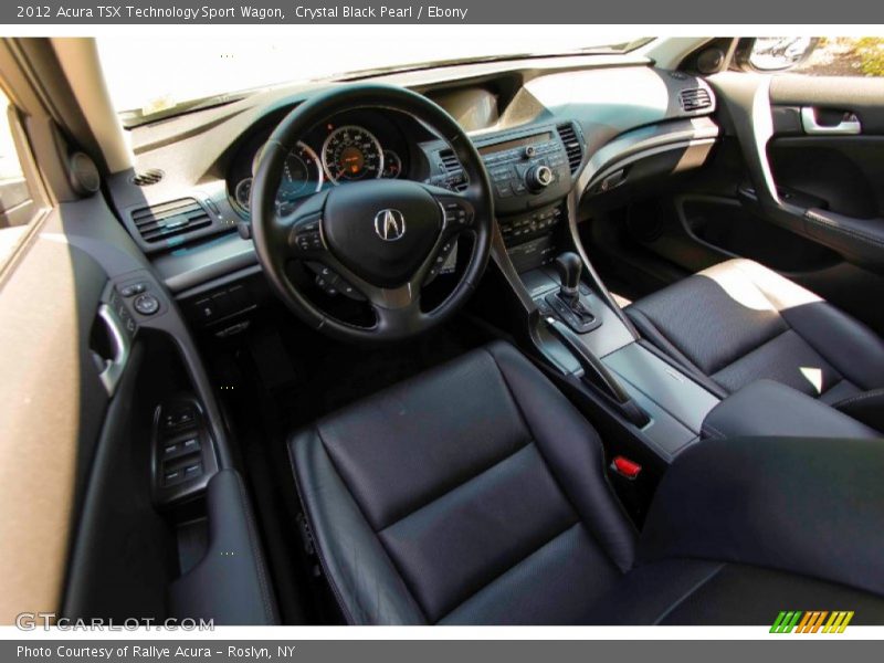 Crystal Black Pearl / Ebony 2012 Acura TSX Technology Sport Wagon