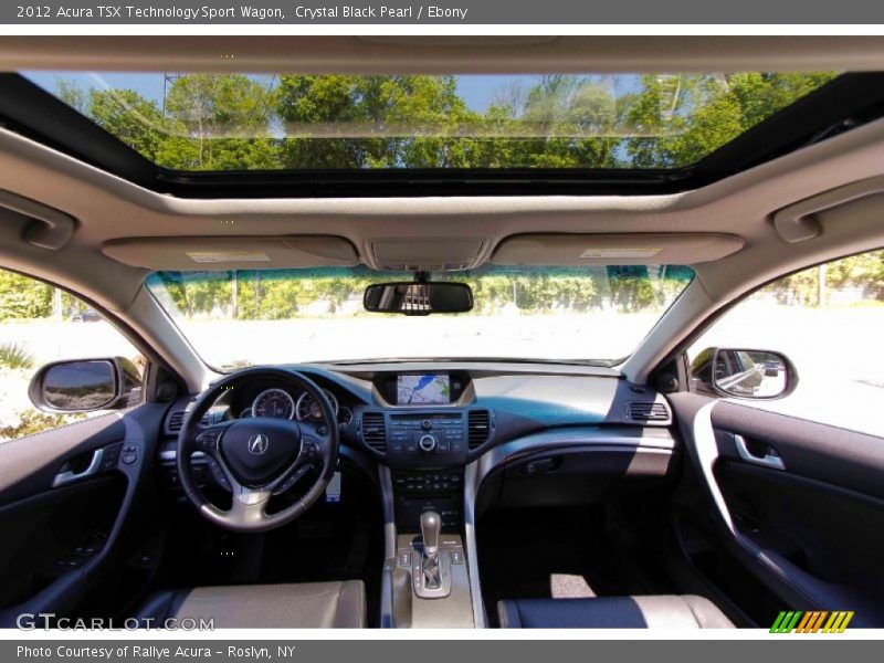 Crystal Black Pearl / Ebony 2012 Acura TSX Technology Sport Wagon