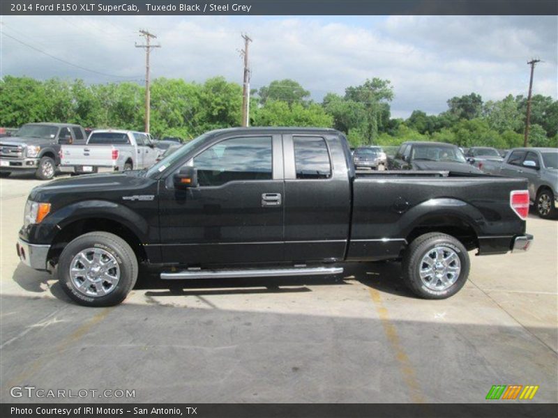 Tuxedo Black / Steel Grey 2014 Ford F150 XLT SuperCab