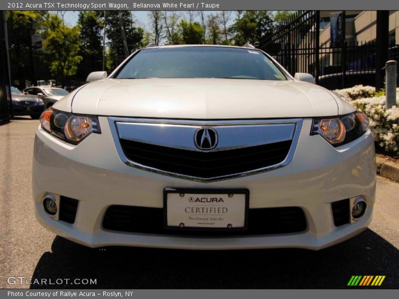 Bellanova White Pearl / Taupe 2012 Acura TSX Technology Sport Wagon