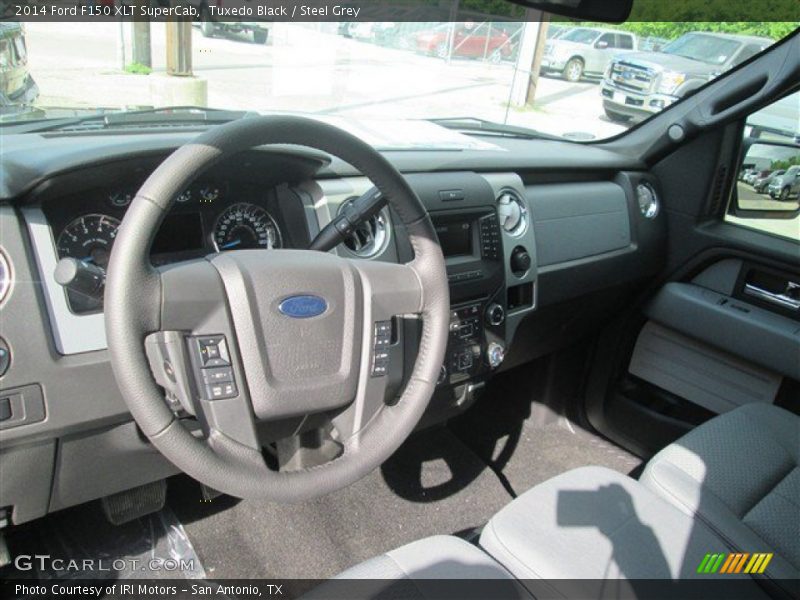 Tuxedo Black / Steel Grey 2014 Ford F150 XLT SuperCab