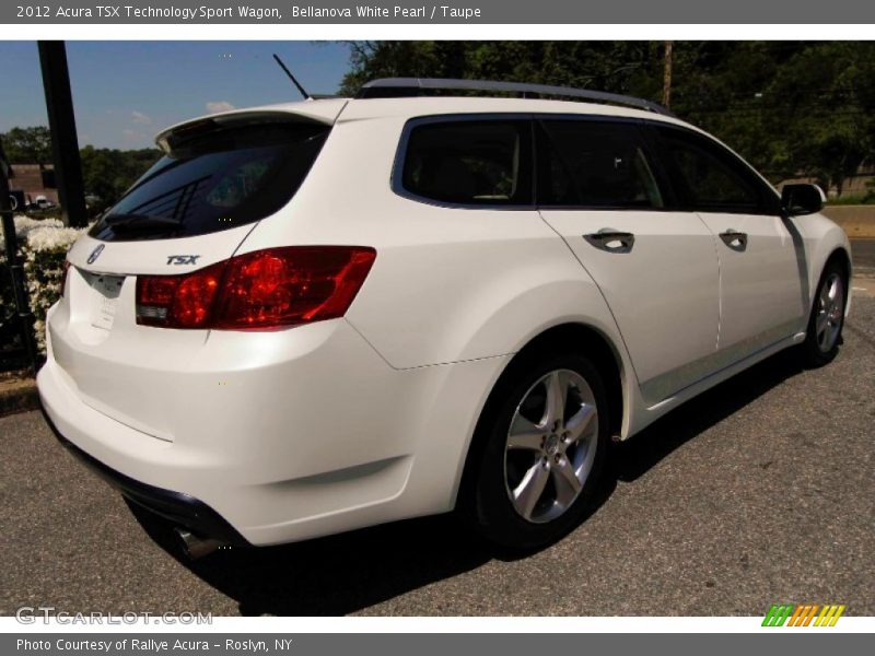 Bellanova White Pearl / Taupe 2012 Acura TSX Technology Sport Wagon