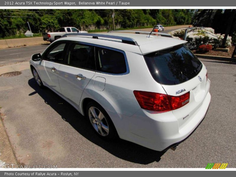 Bellanova White Pearl / Taupe 2012 Acura TSX Technology Sport Wagon
