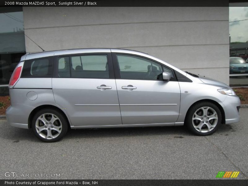 Sunlight Silver / Black 2008 Mazda MAZDA5 Sport