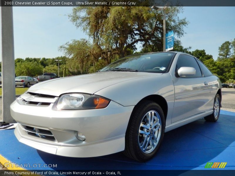 Ultra Silver Metallic / Graphite Gray 2003 Chevrolet Cavalier LS Sport Coupe