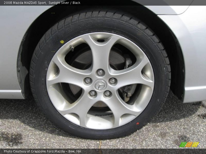 Sunlight Silver / Black 2008 Mazda MAZDA5 Sport