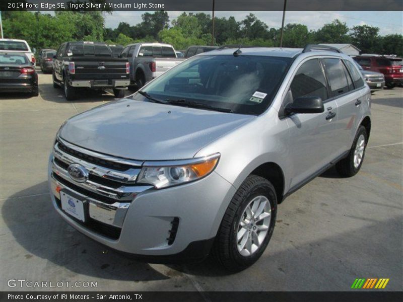 Ingot Silver / Medium Light Stone 2014 Ford Edge SE