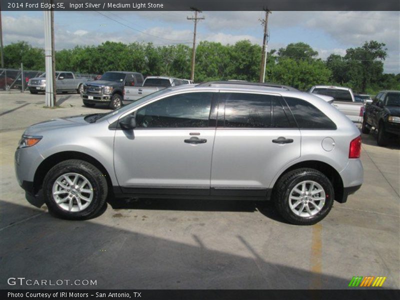 Ingot Silver / Medium Light Stone 2014 Ford Edge SE