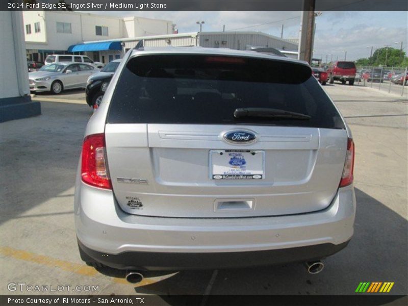Ingot Silver / Medium Light Stone 2014 Ford Edge SE