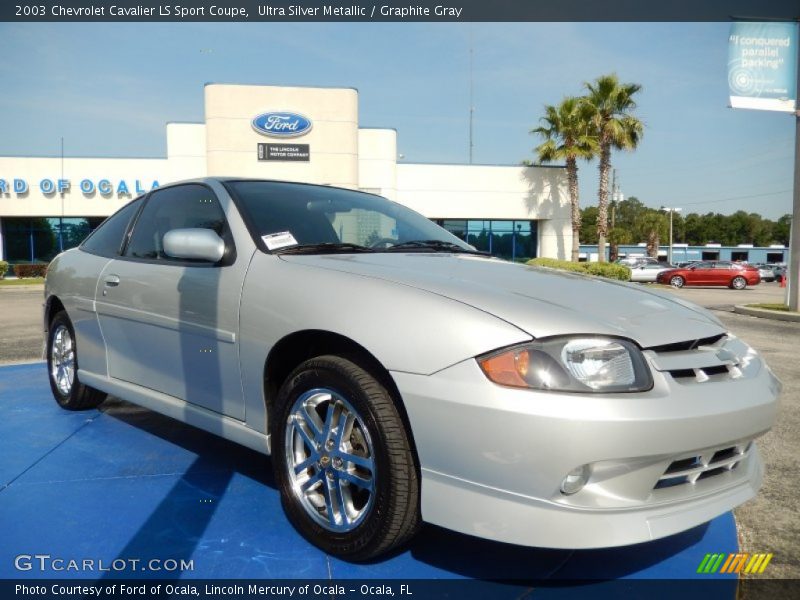 Ultra Silver Metallic / Graphite Gray 2003 Chevrolet Cavalier LS Sport Coupe