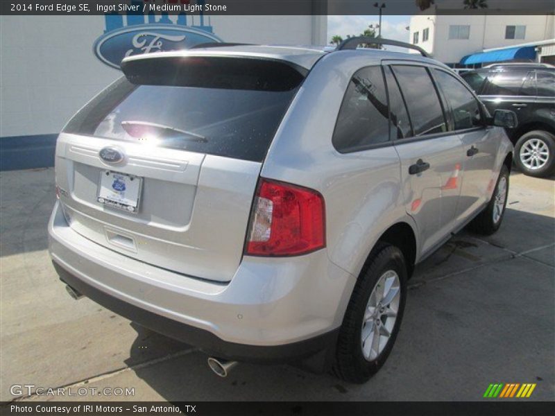 Ingot Silver / Medium Light Stone 2014 Ford Edge SE