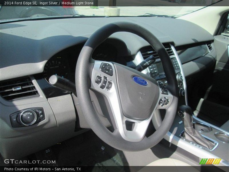 Ingot Silver / Medium Light Stone 2014 Ford Edge SE