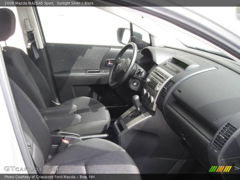 Sunlight Silver / Black 2008 Mazda MAZDA5 Sport