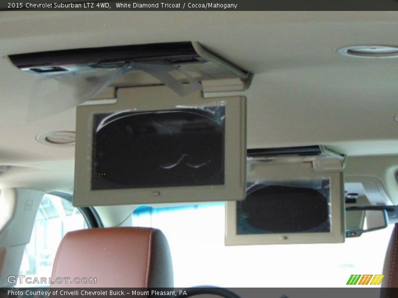 White Diamond Tricoat / Cocoa/Mahogany 2015 Chevrolet Suburban LTZ 4WD