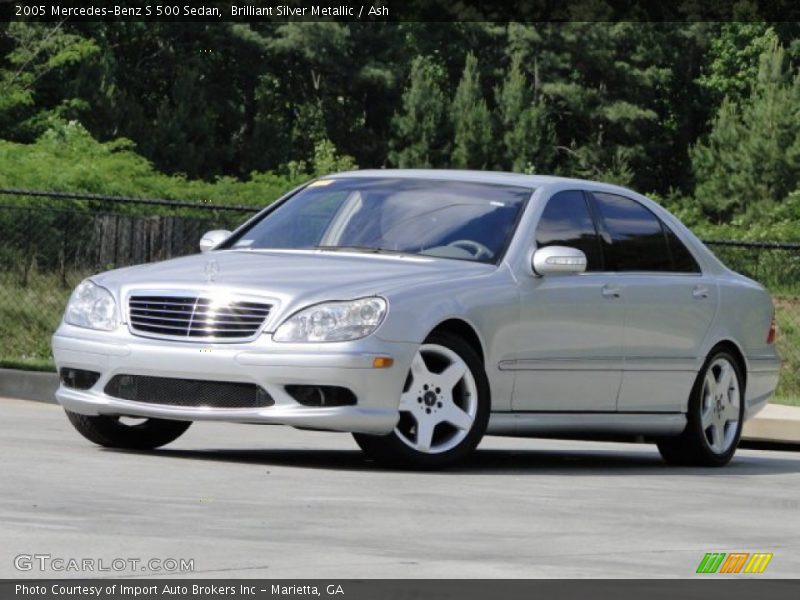 Brilliant Silver Metallic / Ash 2005 Mercedes-Benz S 500 Sedan