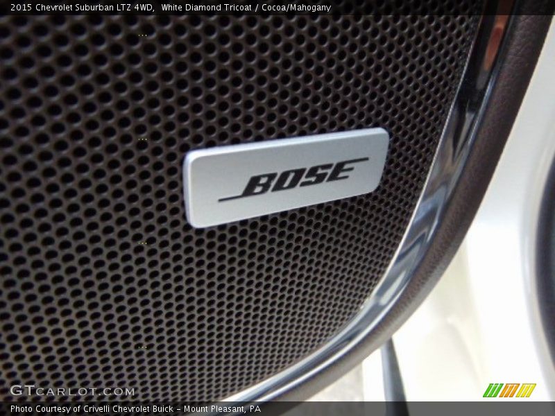 White Diamond Tricoat / Cocoa/Mahogany 2015 Chevrolet Suburban LTZ 4WD