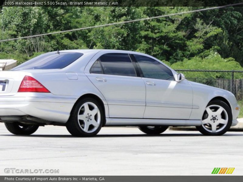 Brilliant Silver Metallic / Ash 2005 Mercedes-Benz S 500 Sedan