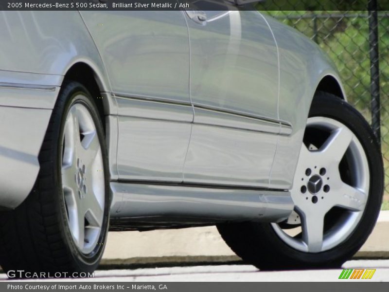 Brilliant Silver Metallic / Ash 2005 Mercedes-Benz S 500 Sedan