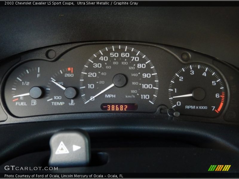 Ultra Silver Metallic / Graphite Gray 2003 Chevrolet Cavalier LS Sport Coupe