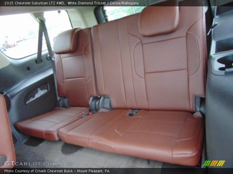 White Diamond Tricoat / Cocoa/Mahogany 2015 Chevrolet Suburban LTZ 4WD
