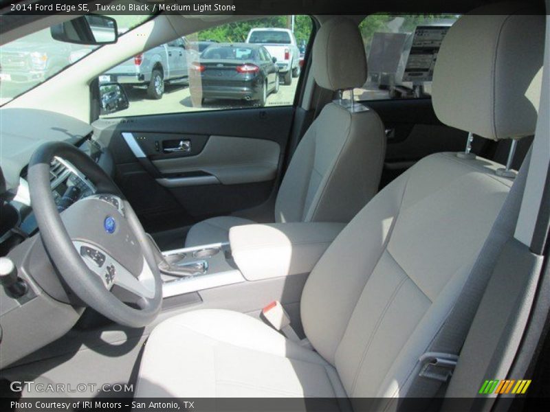 Tuxedo Black / Medium Light Stone 2014 Ford Edge SE