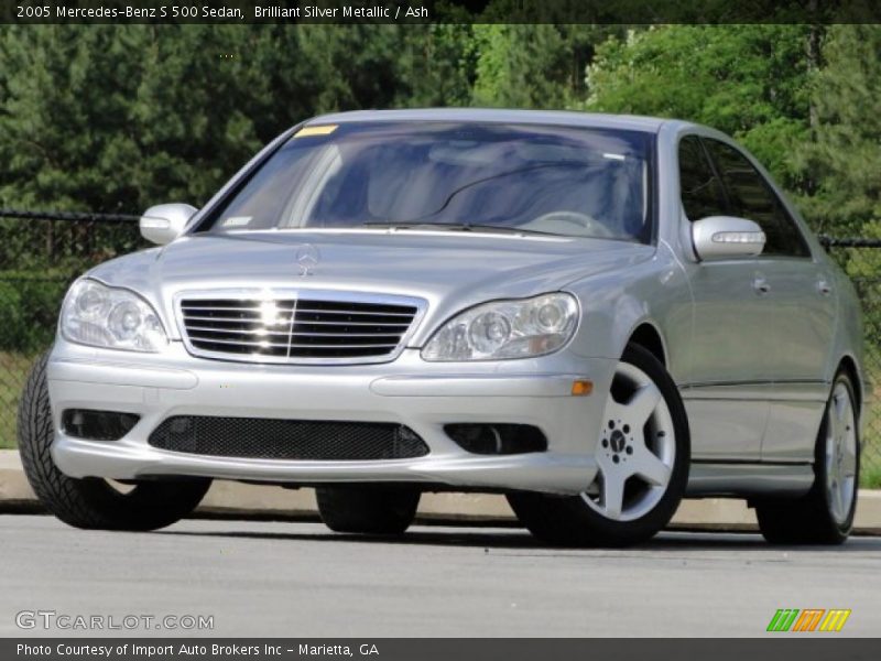 Brilliant Silver Metallic / Ash 2005 Mercedes-Benz S 500 Sedan