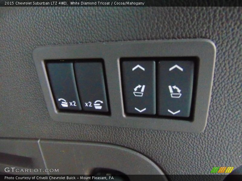 White Diamond Tricoat / Cocoa/Mahogany 2015 Chevrolet Suburban LTZ 4WD