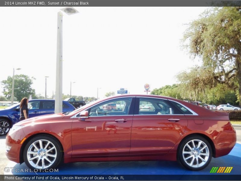 Sunset / Charcoal Black 2014 Lincoln MKZ FWD