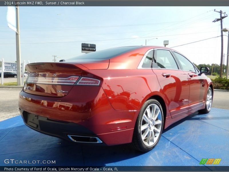 Sunset / Charcoal Black 2014 Lincoln MKZ FWD