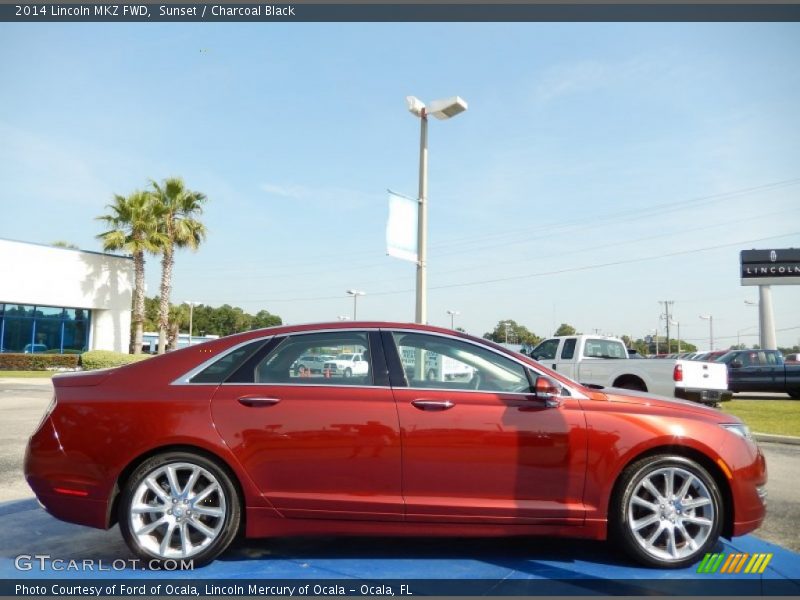 Sunset / Charcoal Black 2014 Lincoln MKZ FWD