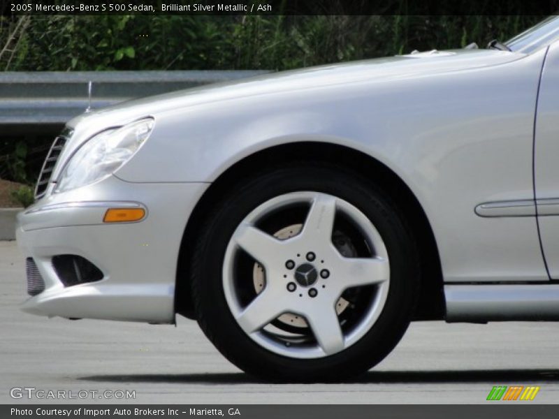 Brilliant Silver Metallic / Ash 2005 Mercedes-Benz S 500 Sedan