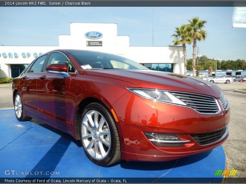 Sunset / Charcoal Black 2014 Lincoln MKZ FWD