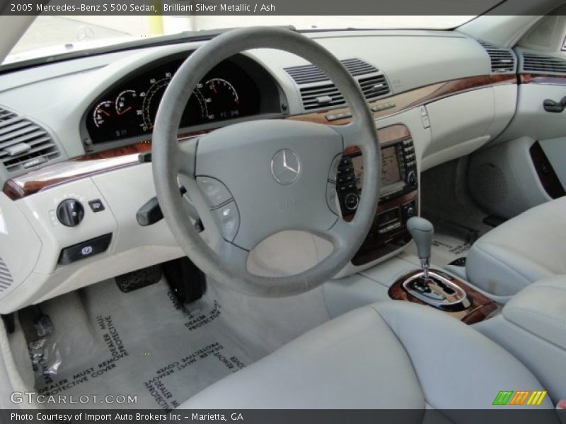 Brilliant Silver Metallic / Ash 2005 Mercedes-Benz S 500 Sedan