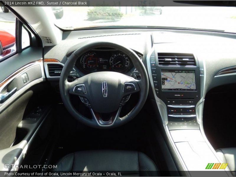 Sunset / Charcoal Black 2014 Lincoln MKZ FWD