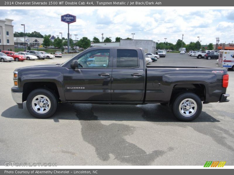 Tungsten Metallic / Jet Black/Dark Ash 2014 Chevrolet Silverado 1500 WT Double Cab 4x4